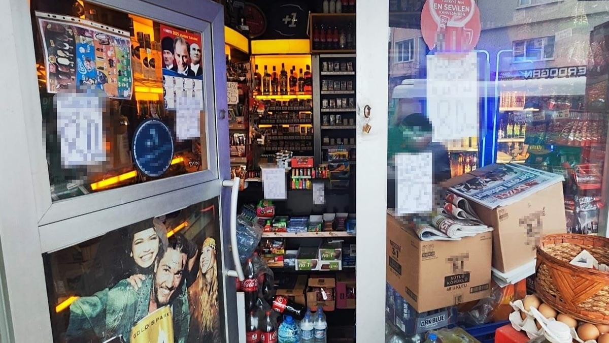 İçki fiyatlarını camlarına asan büfe işletmecisi hakkında tutanak