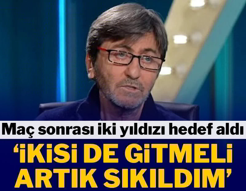 Rıdvan Dilmen maç sonu iki yıldızı hedef aldı
