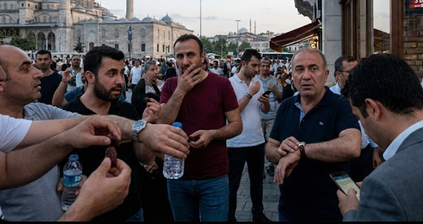 Ramazan'ın ilk orucu erken açma kazası Burhaniye'den geldi!