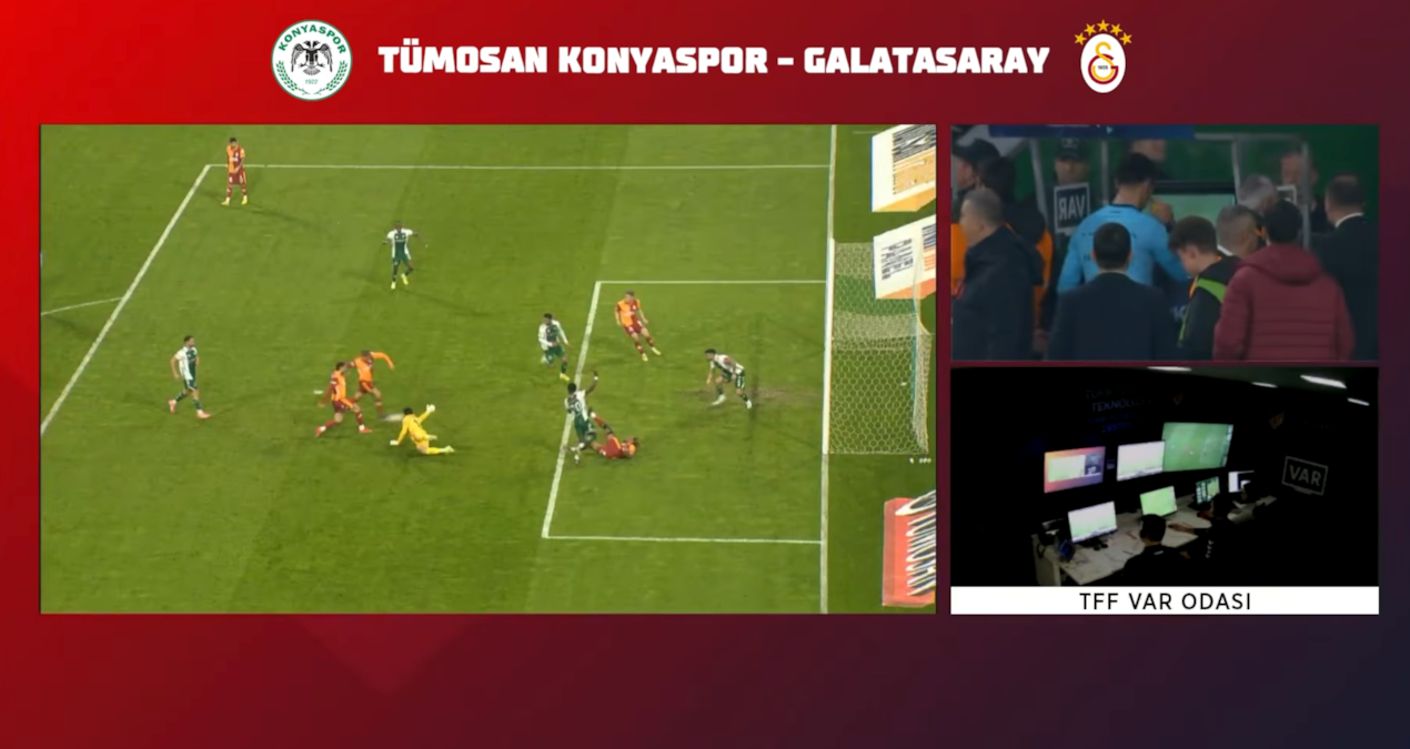 Konyaspor-Galatasaray maçının VAR kayıtları açıklandı
