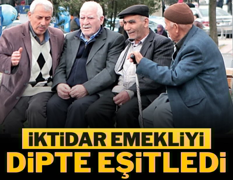 İktidar emekliyi dipte eşitledi