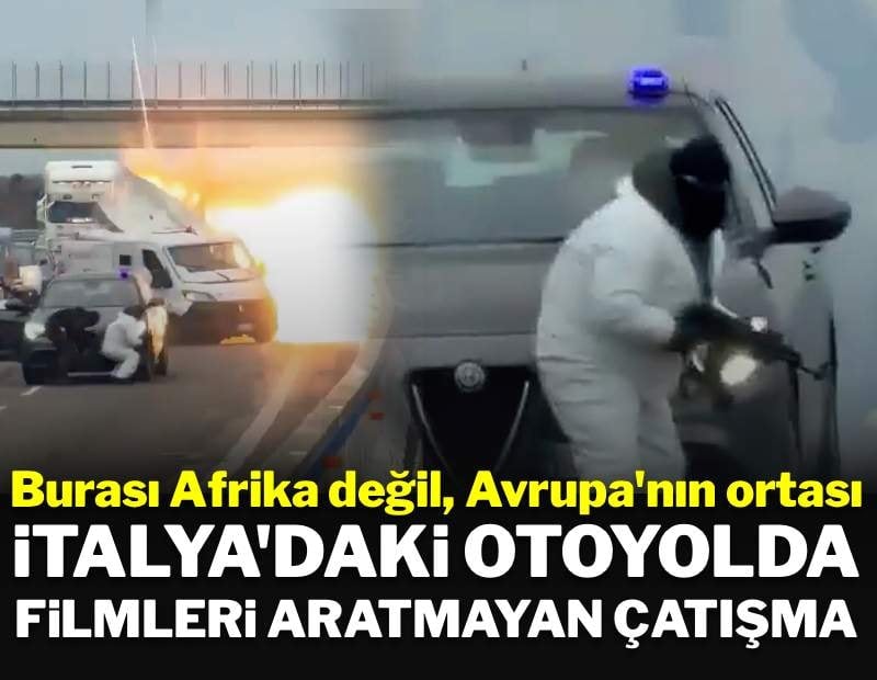 Avrupa'nın göbeğinde silahlar konuştu: Otoyolun ortasında aracı patlattılar