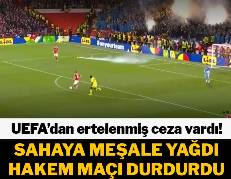 Fenerbahçeli taraftarlar meşale yaktı, maç durdu! Akıllara ertelenen ceza geldi