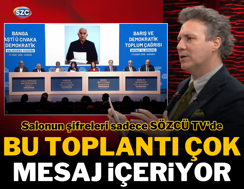 Öcalan'ın mesajının okunduğu salonun şifreleri! Güney Öztürk'ten çarpıcı fotoğraf analizi