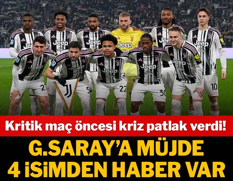 Juventus'ta Galatasaray maçı öncesi kriz yaşanıyor!