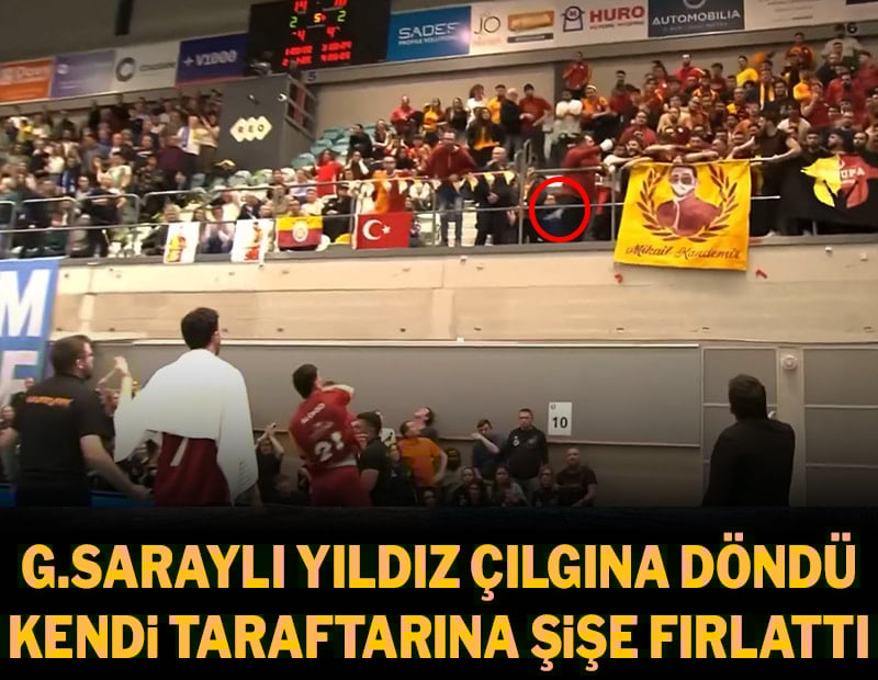 Galatasaraylı yıldız, kendi taraftarına şişe fırlattı!