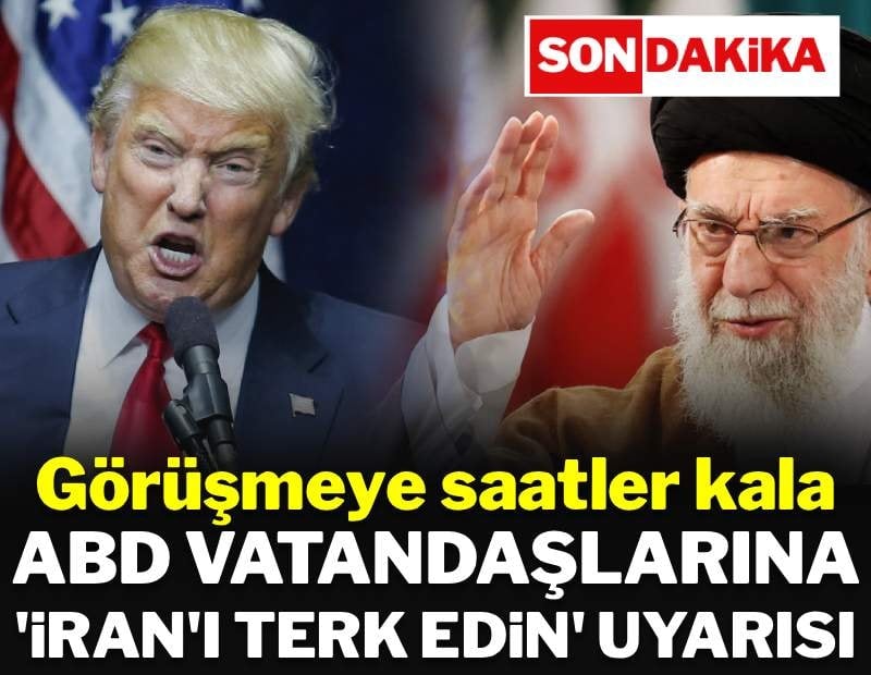 İran için kritik saatler: Barış görüşmesine saatler kala ABD'den acil uyarı