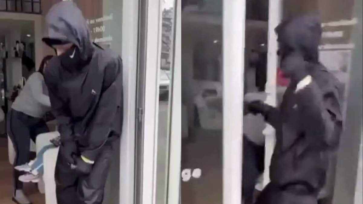 Güzellik salonuna el bombası attılar: O anlar kamerada