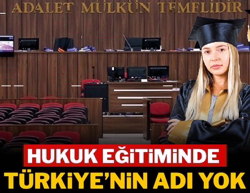 Hukuk eğitiminde Türkiye'nin adı yok!