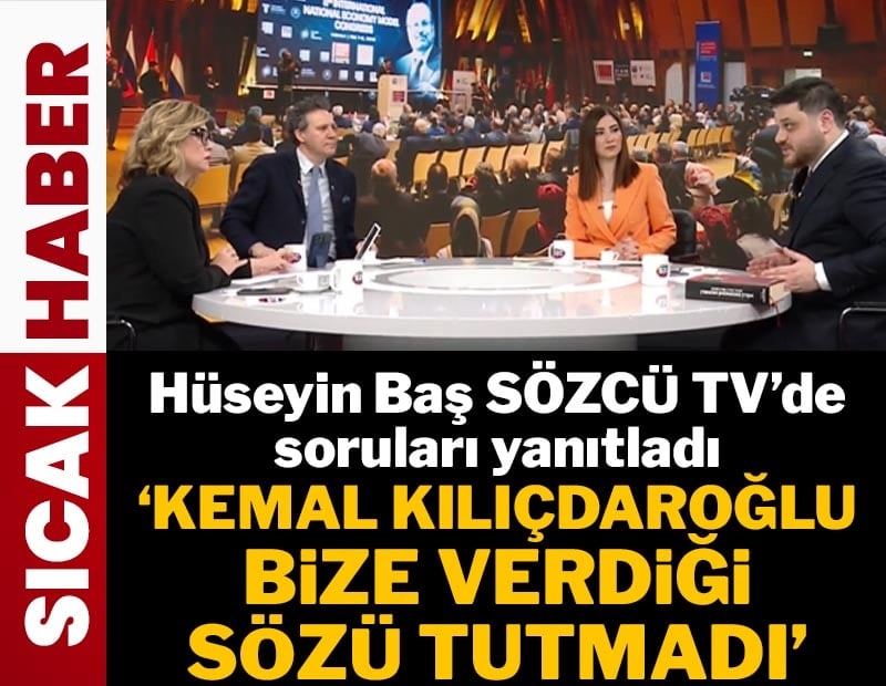 BTP lideri Hüseyin Baş SÖZCÜ TV'de Liderleri Özel programında soruları yanıtlıyor