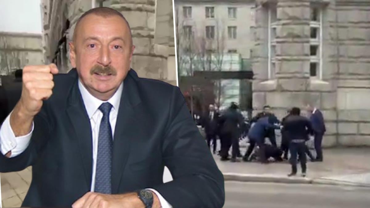 Aliyev'in korumaları o sloganı duyunca tekme tokat saldırdı
