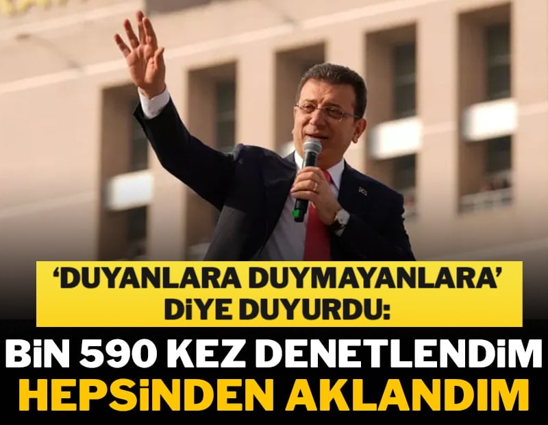 İmamoğlu: 7 yılda 1590 kez denetim geçirdik ve aklandık