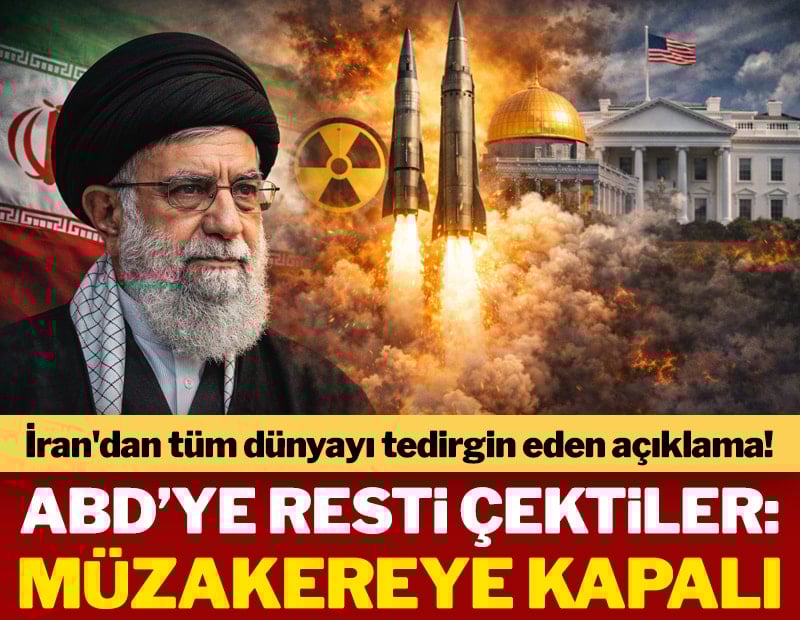 İran'dan tüm dünyayı tedirgin eden açıklama! ABD'ye resti çektiler: Müzakereye kapalı