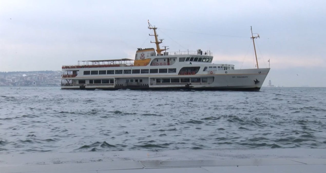 Deniz ulaşımına hava engeli: Vapur seferleri iptal etti