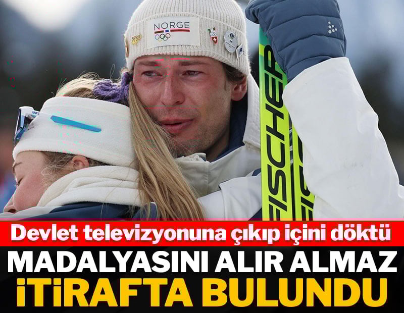 Madalyasını alır almaz devlet televizyonuna itirafta bulundu