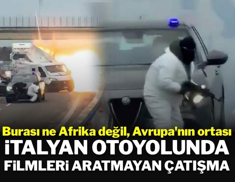 Avrupa'nın göbeğinde silahlar konuştu: Otoyolun ortasında aracı patlattılar