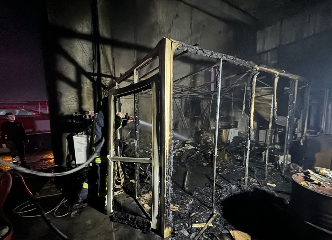 Karaman'da fabrikada çıkan yangın söndürüldü