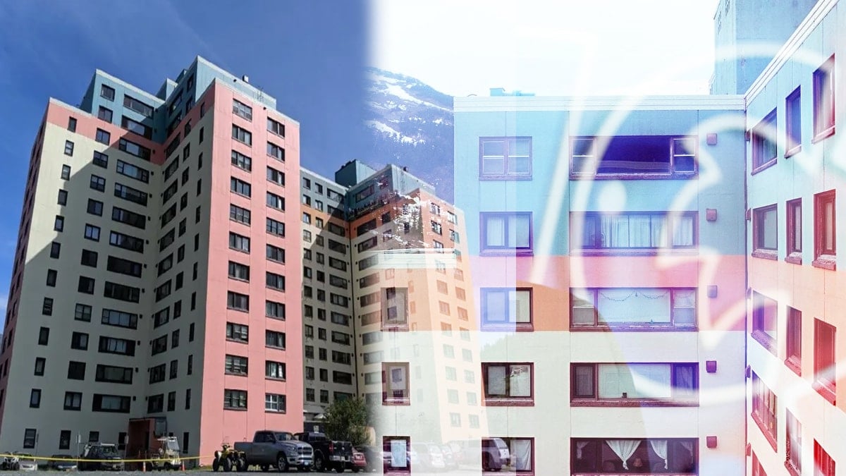 Bu kasabada tüm nüfus aynı apartmanda yaşıyor