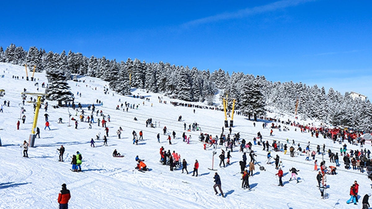 Kayak merkezlerinde rekor 236 santimetre