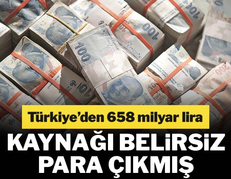 658 milyar TL’lik gizemli çıkış