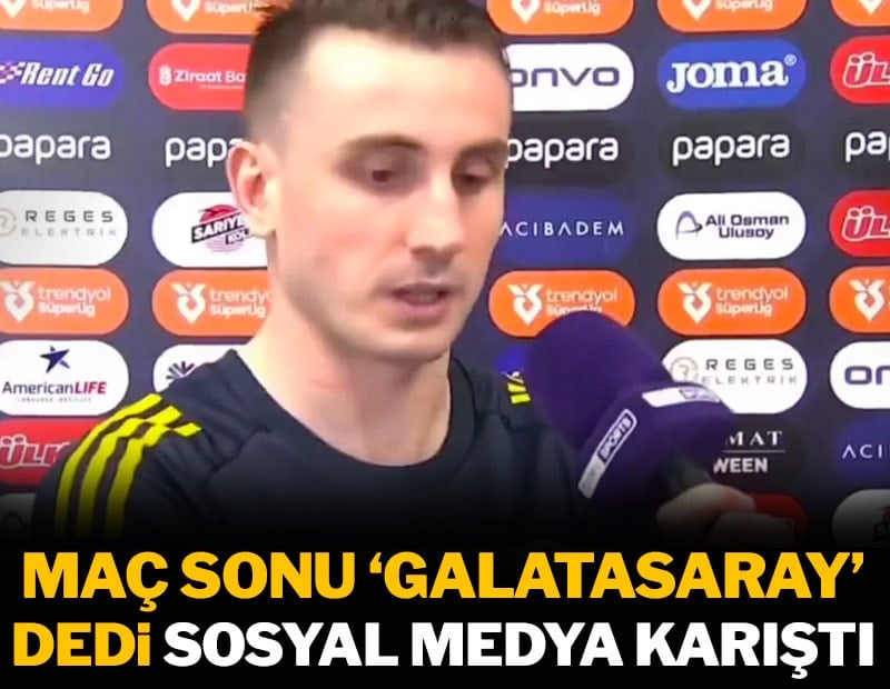 Kerem Aktürkoğlu maç sonu röportajda 'Galatasaray' dedi sosyal medya karıştı