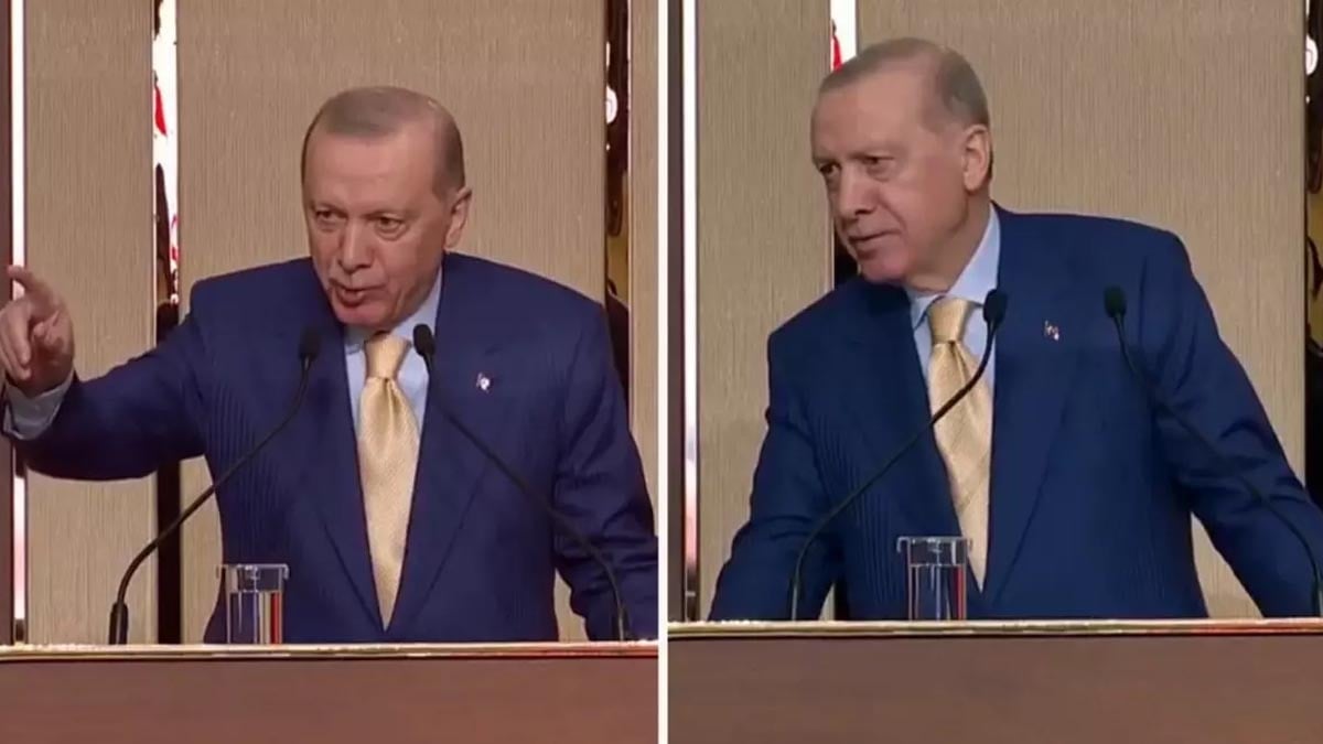 Erdoğan, açılan formayı görünce konuşmasını böyle kesti