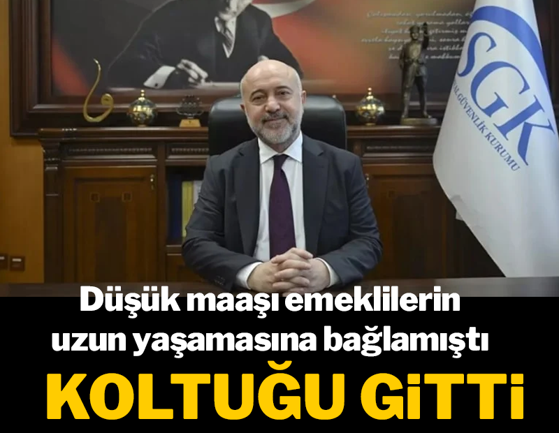 Düşük maaşı emeklilerin uzun yaşamasına bağlamıştı, koltuğu gitti