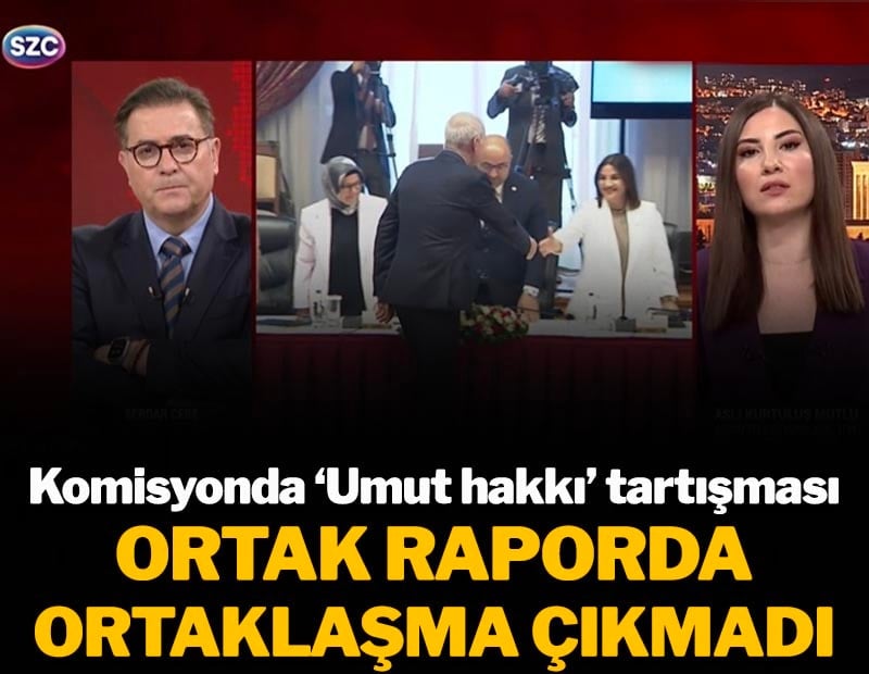 Komisyonda 'Umut Hakkı' tartışması: Ortak raporda ortaklaşma yok