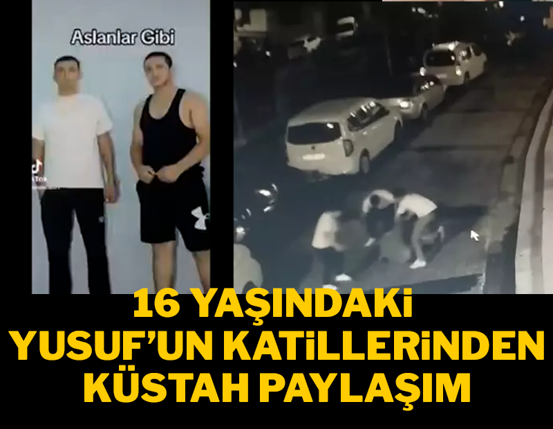 16 yaşındaki Yusuf'u döner bıçaklarıyla öldüren katillerden ‘Ayaktayız' pozu