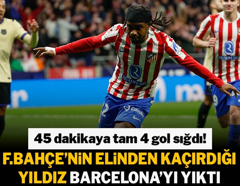 Lookman şov yaptı! Atletico Madrid, Barcelona'yı sahadan sildi