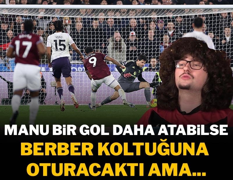 ManU bir gol daha atabilse berber koltuğuna oturacaktı ama..