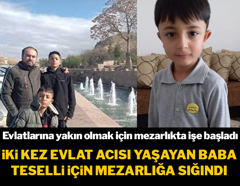 İki oğlunu da okulda yaşanan şiddet nedeniyle kaybeden baba mezarlıkta işe başladı