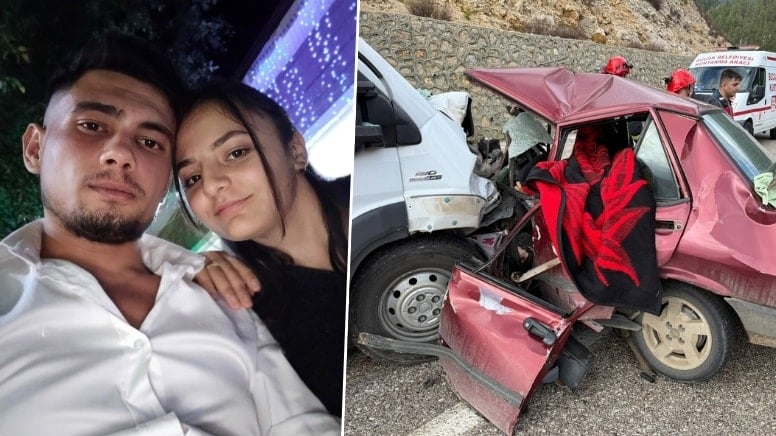 Feci kaza genç çifti hayattan kopardı