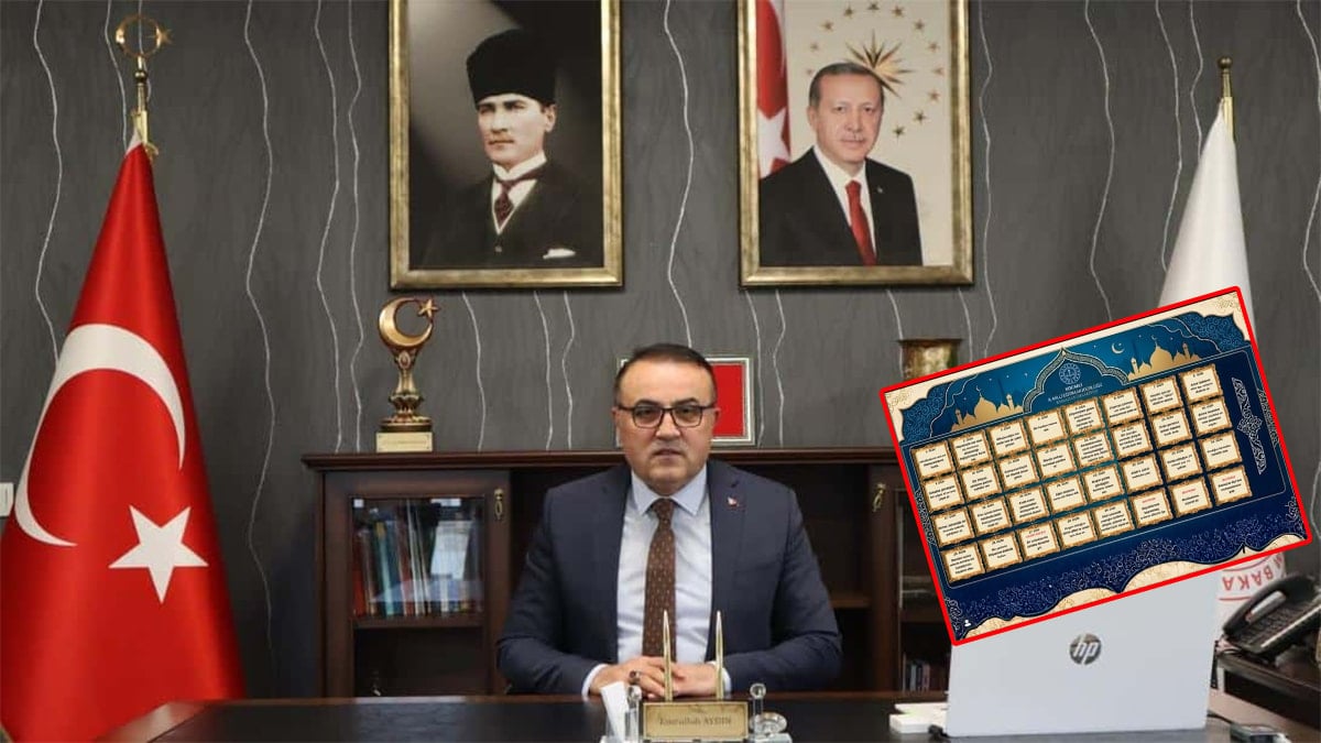 Milli Eğitim Müdürü imsakiye bastırdı