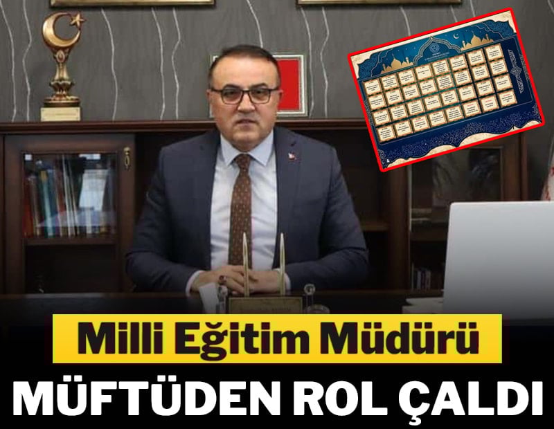 Milli Eğitim Müdürü imsakiye bastırdı