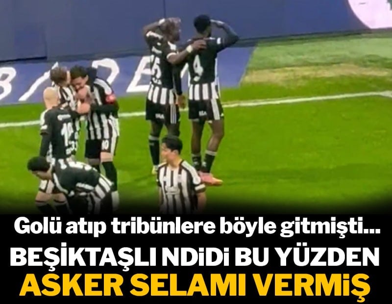 Ndidi bu yüzden asker selamı vermiş!