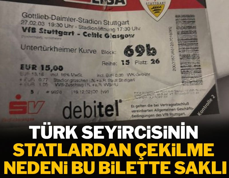 Türk seyircisinin statlardan uzaklaşma nedeni bu bilette saklı