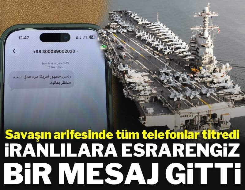 Savaş vakti yaklaşırken, İranlıların telefonlarına esrarengiz bir mesaj geldi