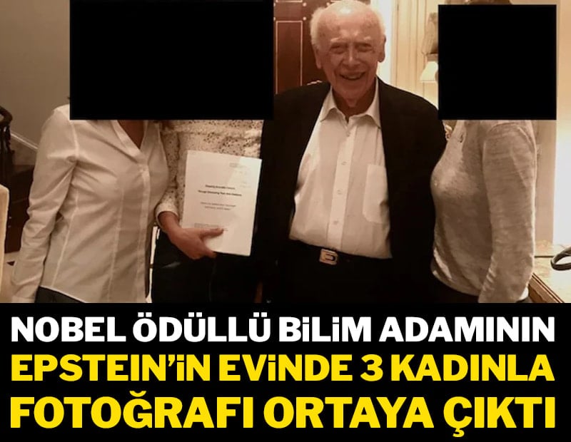 Nobel ödüllü bilim adamının Epstein'in evinde 3 kadınla fotoğrafı ortaya çıktı