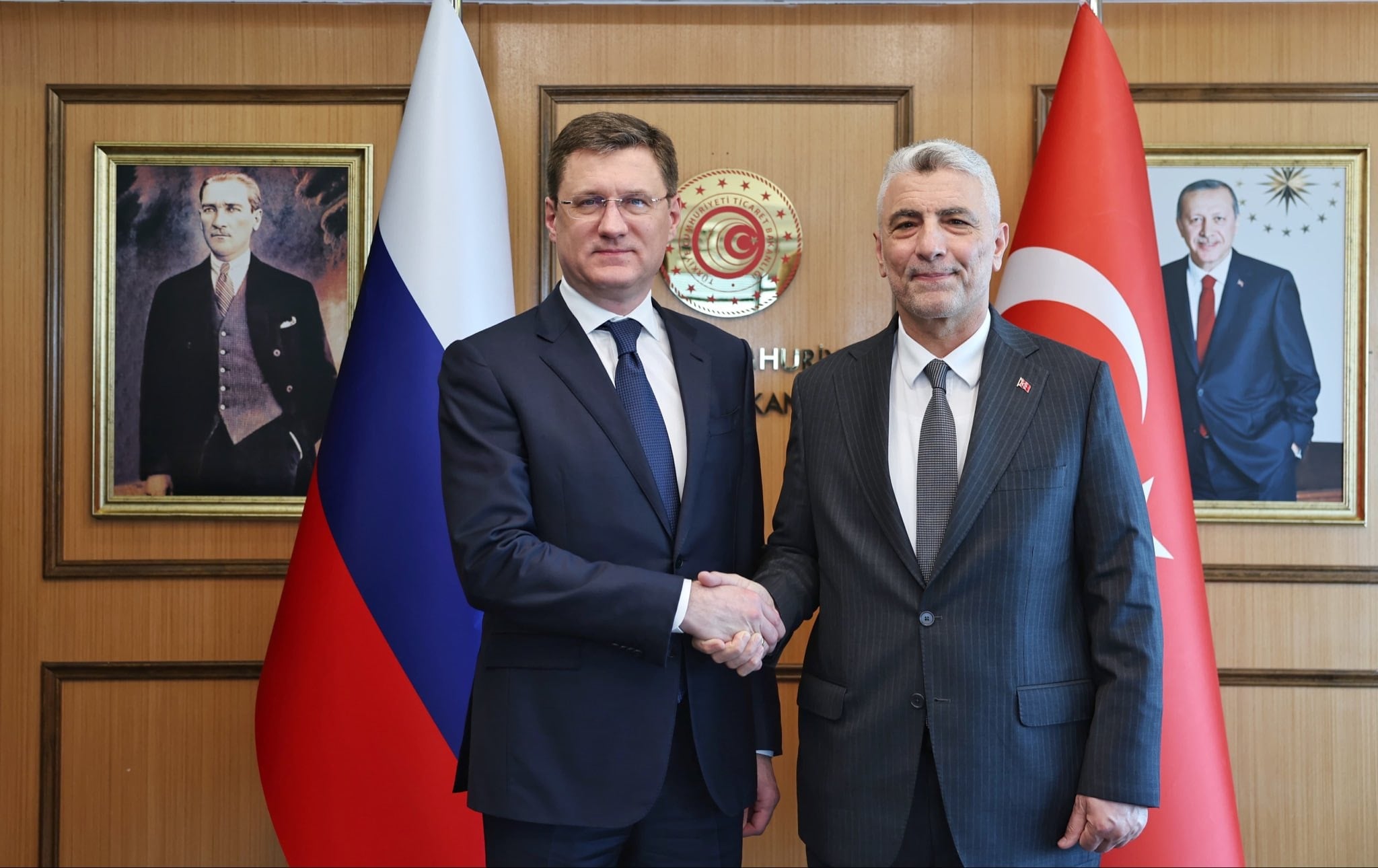 Ticaret Bakanı Bolat, Rusya Başbakan Yardımcısı Novak ile görüştü