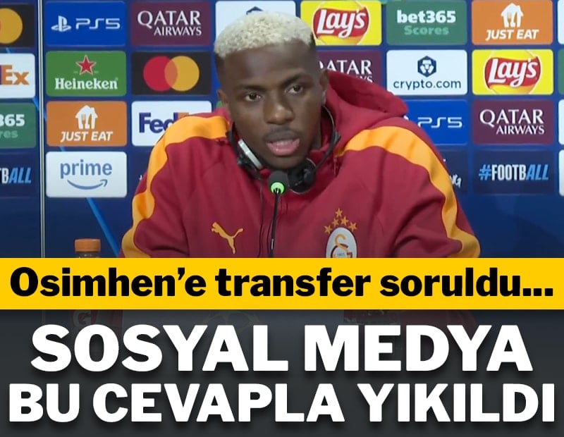 Osimhen'in transfer yanıtı gündem oldu! 'Neden olmasın'
