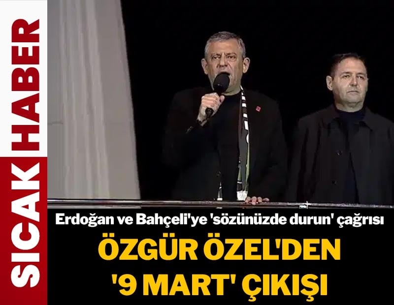 CHP'nin ilk bölge mitingi Bakırköy'de başladı! Özgür Özel binlere konuşuyor