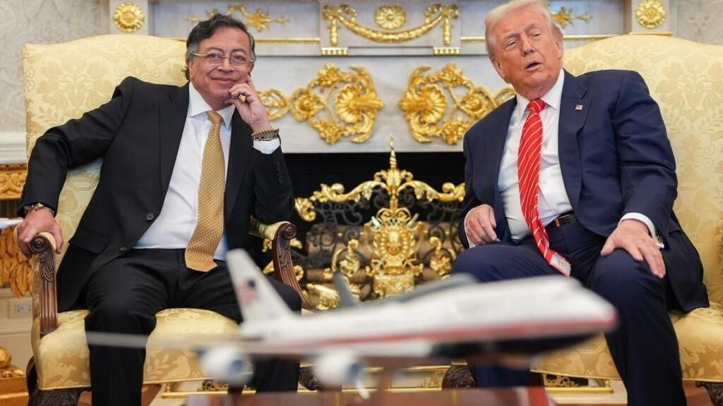 Kolombiya Başkanı, Trump'la görüştü: Kavga bekleyenler şaşkına döndü