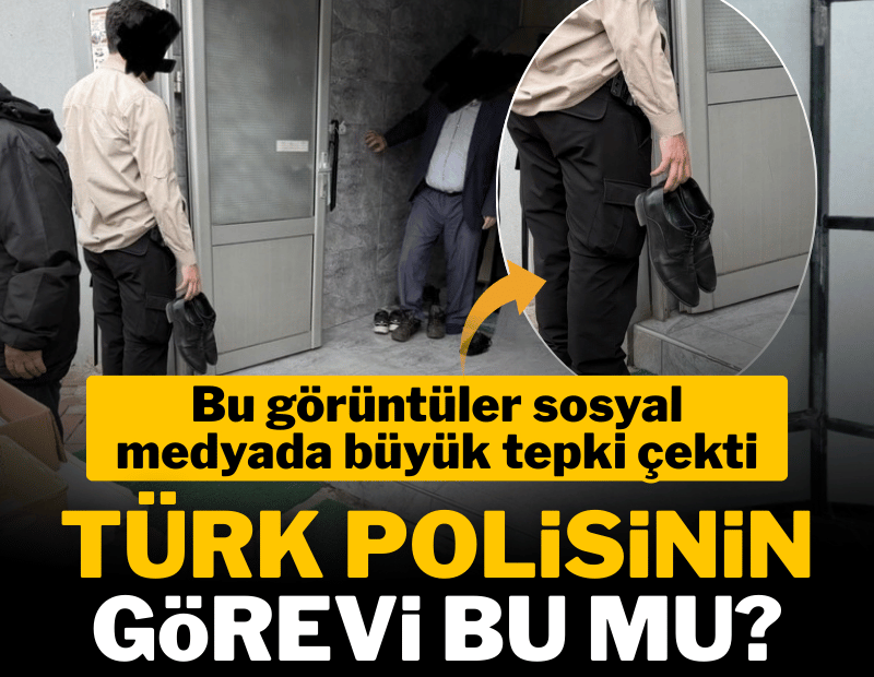 Polisin kaymakamın ayakkabılarını taşıdığı iddia edilen görüntüler tepki çekti