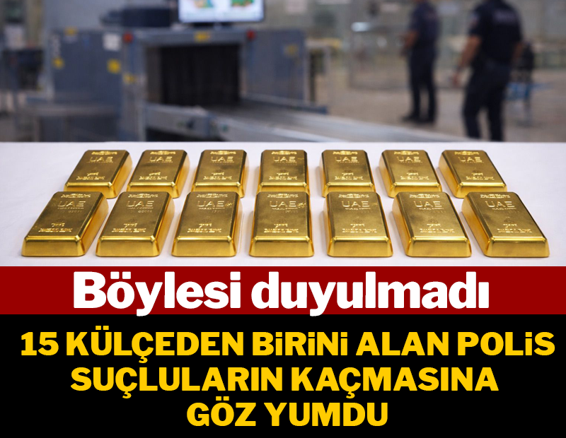 1 külçe altın rüşvet alan polis ve güvenlik görevlisi için istenen ceza belli oldu