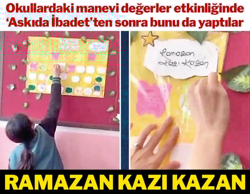 Ramazan’da okulda çocuklara kazı kazan