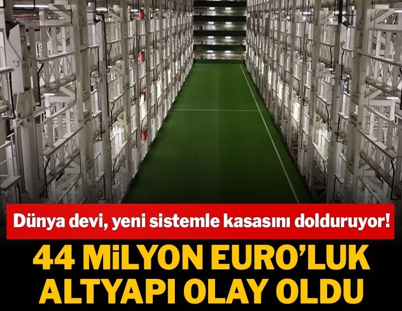 44 milyon Euro'luk altyapı olay oldu