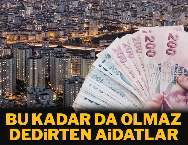 Bu kadar da olmaz dedirten aidatlar