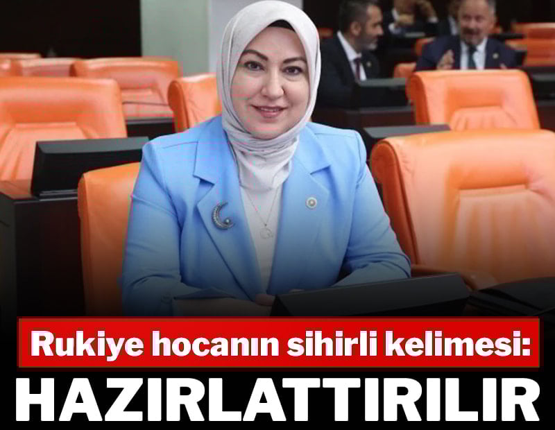Rantın sihirli sözcüğü: Hazırlattırılır