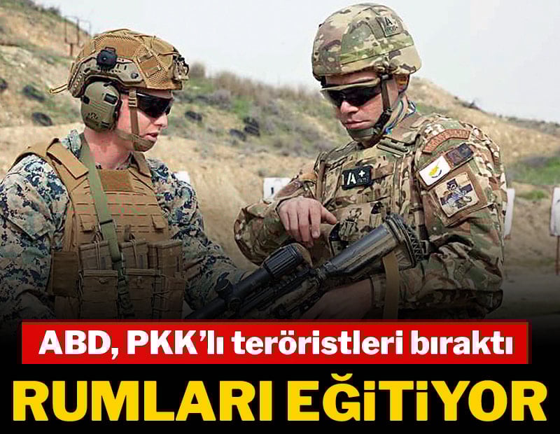ABD teröristleri bıraktı Rum askerini eğitiyor
